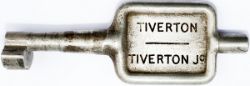 Tyers No9 single line aluminium key token configuration C TIVERTON - TIVERTON JC. In original ex box