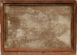 GWR wooden notice display board ex Bampton (Devon). In original condition with gold Great Western