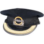 London transport Inspectors Hat size 6 3/4 with original silver enamelled cap badge LONDON