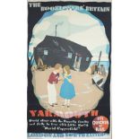 Poster LNER THE BOOKLOVERS BRITAIN YARMOUTH by AUSTIN COOPER circa 1933. Double Royal 25in x 40in.