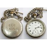 Cheshire Lines Committee Pocket Watch by Limit Switzerland. The dial is free from chips and the rear