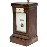 GWR mahogany cased LOCK REPEATER, shows LOCK ON-WRONG-LOCK OFF with ivorine numberplate 9. In