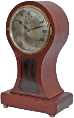 Great Eastern Railway 8 inch dial mahogany cased fusee clock supplied to the GER by Arnold and Lewis
