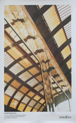 Poster BR Intercity LONDON KINGS CROSS by Brendan Neiland. Double Royal 25in x 40in. Produced for