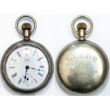 London Chatham and Dover Railway Pocket Watch No 107 P.T.D (Passenger Traffic Department) Top