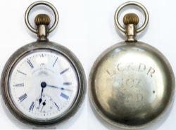 London Chatham and Dover Railway Pocket Watch No 107 P.T.D (Passenger Traffic Department) Top