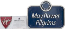 Nameplate MAYFLOWER PLIGRIMS ex Virgin Super Voyager Diesel Electric Class 221 No 221137. Named