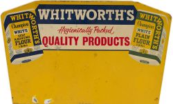 Advertising sign WHITWORTHS CHAMPION WHITE SELF RAISING AND WHITE PLAIN FLOUR, semi pictorial