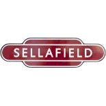 Totem BR(M) FF SELLAFIELD from the former Furness Railway station between Ravenglass and St Bees. In