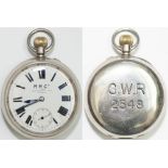 Rhymney Railway Pocket Watch, by the Spiridion & Son of Cardiff. A good quality English made watch