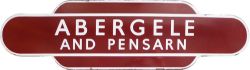 Totem BR(M) FF ABERGELE AND PENSARN from the former LNWR station on the North Wales main line
