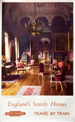 Poster BR CASTLE HOWARD YORKSHIRE ENGLANDS STATELY HOMES. Double Royal 25in x 40in. Published in