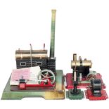 Marklin live steam model of a stationary boiler complete with original box marked MARKLIN 4095/6 and