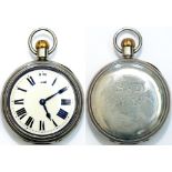 Somerset & Dorset Joint Railway Pocket Watch No 2. Top wound and top set brass American Waltham