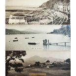 GWR sepia carriage prints x3 consisting of: THE BEACH ABERYSTWYTH, MOELWYN MOUNTAIN FESTINIOG, and