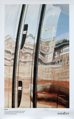 Poster BR Intercity LEEDS by Brendan Neiland. Double Royal 25in x 40in. Produced for the Inter