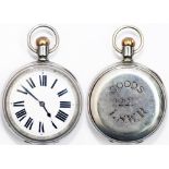 London and South Western Railway Pocket Watch No 2221. Top wound and top set brass Am Watch Co