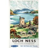 Poster BR LOCH NESS by Kenneth Steel. Double Royal 25in x 40in. In very good condition, has been