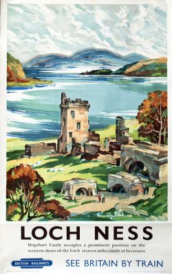 Poster BR LOCH NESS by Kenneth Steel. Double Royal 25in x 40in. In very good condition, has been