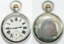 Furness Railway Pocket Watch No 131. Top wound and top set brass 15 jewel English movement No