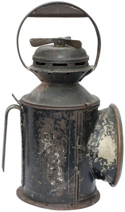 Cape Government Railways Appletons Patent 3 aspect handlamp, stamped in the side C.G.R 9911.