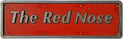 Nameplate THE RED NOSE ex BR Diesel HST class 43 43068. Named at Paddington Station