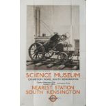 Poster London Underground SCIENCE MUSEUM SOUTH KENSINGTON re ROCKET. Double Royal 25in x 40in