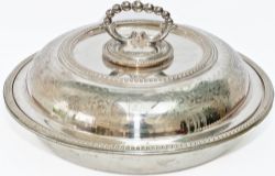 White Star Line silverplate tureen with cover. Both marked with White Star Line flag and base marked