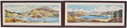 Carriage prints x 2 both from the BR Scottish Region series 1956, LOCH MORAR, INVERNESS-SHIRE by