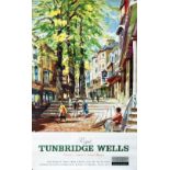 Poster BR ROYAL TUNBRIDGE WELLS by Johnston. Double Royal 25in x 40in. Published in 1960, in very