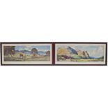 Carriage prints x 2 both from the BR Scottish region series 1956, ETTRICK BAY, ISLAND OF BUTE by