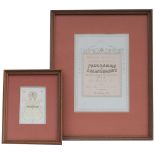 Manchester Sheffield & Lincolnshire Railway framed and mounted Programme of Arrangements for the