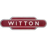 Totem BR(M) FF WITTON from the former LNWR station for the Aston Villa Football Club ground