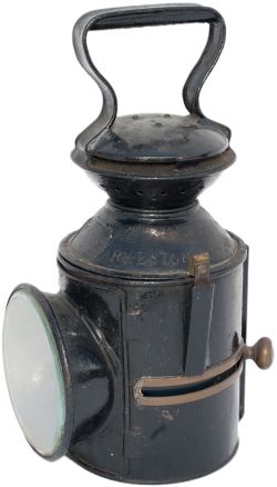 LNER/GER 3 aspect sliding knob handlamp stamped in the reducing cone PARKESTON X5 and date coded for