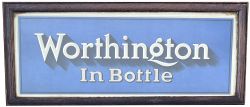Advertising card hanging sign WORTHINGTON IN BOTTLE. In excellent condition complete with original
