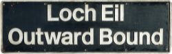 Nameplate LOCH EIL OUTWARD BOUND ex BR Diesel Class 37 37413 built by English Electric Vulcan