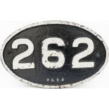 Midland and Great Northern Railway cast iron bridge plate M&GN 260. Bridge 262 was an elliptical