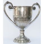 Scottish Railway Ambulance Classes CARLISLE silverplate trophy, hand engraved THE CRAWFORD AITKEN