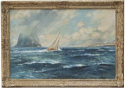 Original oil painting on canvas FIRTH OF CLYDE by Frank H Mason, similar to the Firth of Clyde