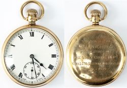 London Midland & Scottish Railway 9 carat gold presentation watch. In a hallmarked Dennison case