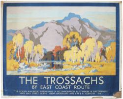 Poster LNER THE TROSSACHS by Littlejohn. Quad Royal 40in x 50in. Published by the London & North