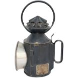 GNR double pie crust 3 aspect handlamp stamped LNER in the reducing cone and brass plated GREAT