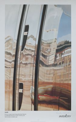 Poster INTERCITY LEEDS by Brendan Neiland. Double Royal size 25in x 40in. Published by British