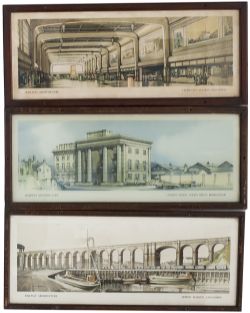 Carriage prints x3, all from the London Midland Railway Architecture series by Claude Buckle;