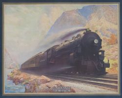 Poster New York Central IN THE HUDSON RIVER VALLEY THE TWENTIETH CENTURY LIMITED OF THE NEW YORK