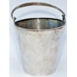 LMS Hotels silverplate small ice bucket clearly marked LMS HOTELS with two laurel leaves to the