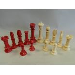 A Jaques Northern Ivory upright chess set, circa 1840,