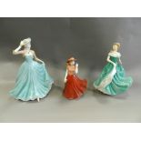 A group of Royal Doulton and other figures including Southern Belle HN2229, Premier HN2343,