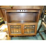 An oak Arts and Crafts wall hanging cabinet stamped 'Rd 183217'