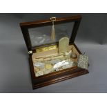 An ivory aide memoir together with a silver mounted ivory aide memoir,